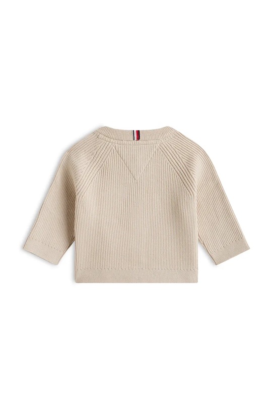 Tommy Hilfiger kardigan bawełniany niemowlęcy KN0KN01846.PPY2 beżowy SS26