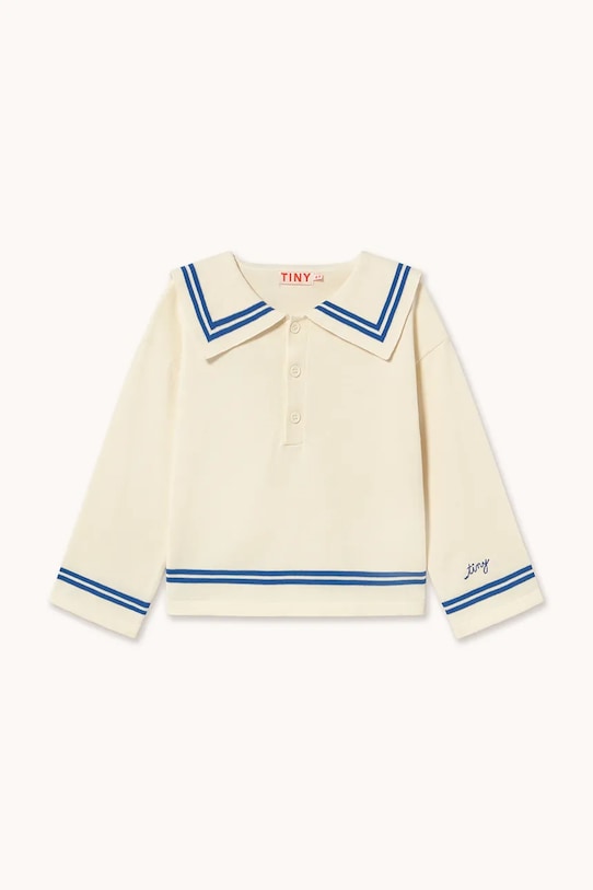 Tinycottons sweter bawełniany dziecięcy SAILOR TINY CARDIGAN SS26.373 beżowy SS26