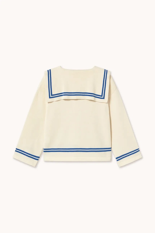 Chłopiec Tinycottons sweter bawełniany dziecięcy SAILOR TINY CARDIGAN SS26.373 beżowy