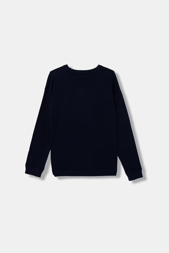 United Colors of Benetton sweter dziecięcy bawełniany 120YC10A2.G.Stagionale granatowy SS26