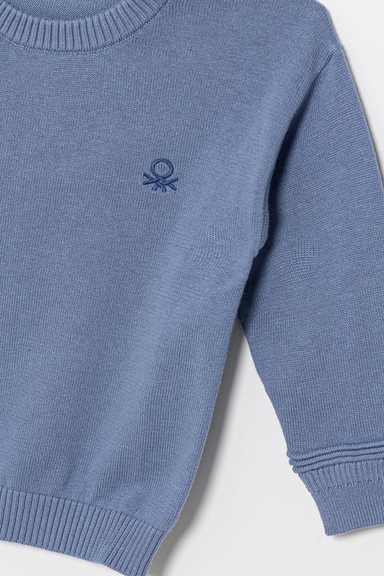 Chłopiec United Colors of Benetton sweter dziecięcy bawełniany 120YG1019.P.Stagionale niebieski