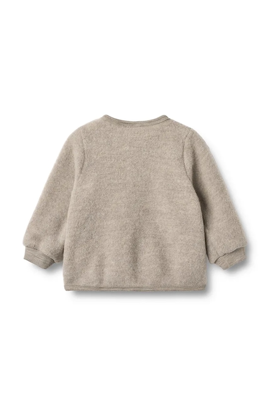 Wheat kardigan wełniany niemowlęcy 6422k.786 beżowy SS26