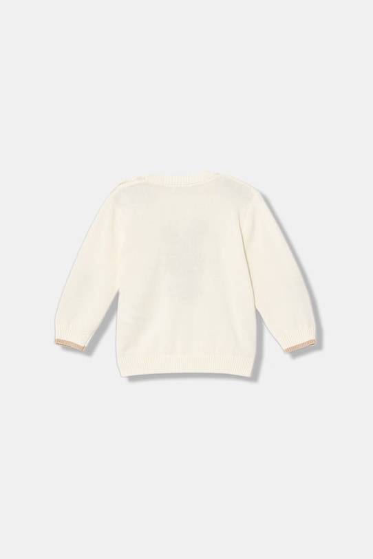 United Colors of Benetton sweter dziecięcy bawełniany 120YB101L.W.Stagionale beżowy SS26