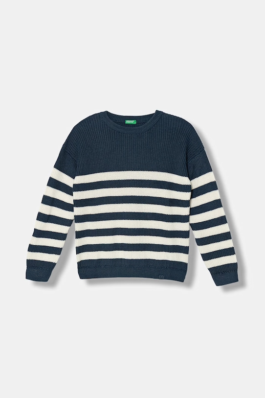 United Colors of Benetton sweter dziecięcy z bawełną granatowy 18PFQ10A7.G.Stagionale