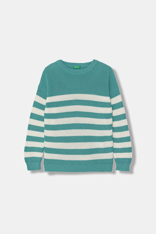 United Colors of Benetton sweter dziecięcy z bawełną turkusowy 18PFQ10A7.G.Stagionale