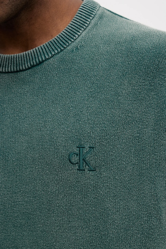 Бавовняний светр Calvin Klein Jeans LV04RE300G зелений