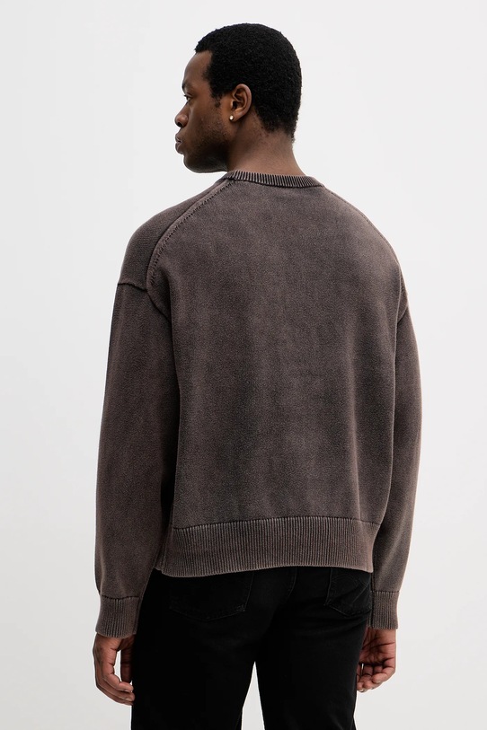 Odzież Calvin Klein Jeans sweter bawełniany LV04RE300G brązowy
