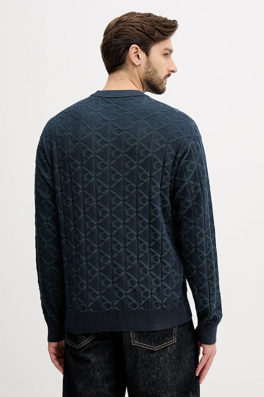 Odzież Calvin Klein Jeans sweter bawełniany LV04RE301G granatowy