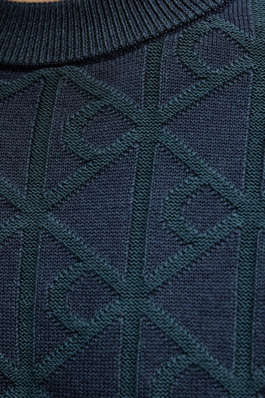 Calvin Klein Jeans sweter bawełniany LV04RE301G granatowy