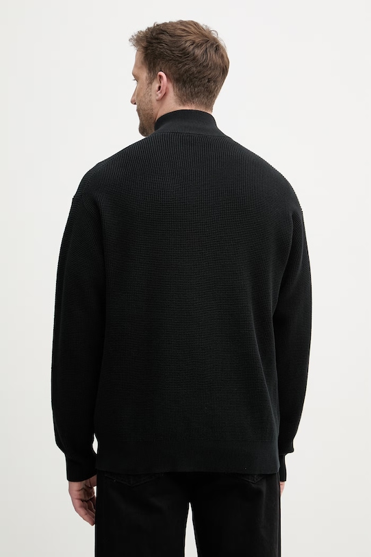 Ρούχα Βαμβακερό πουλόβερ Calvin Klein Jeans LV04RE308G μαύρο