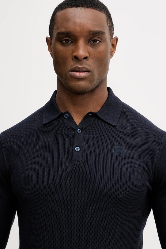 Karl Lagerfeld sweter bawełniany granatowy 561398.655007