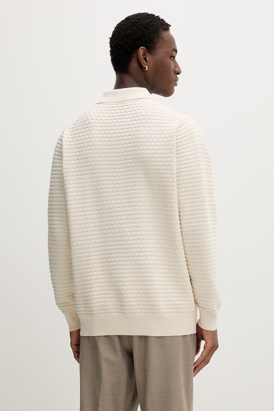 Odzież Les Deux sweter męski bawełniany Billy 1001333 beżowy