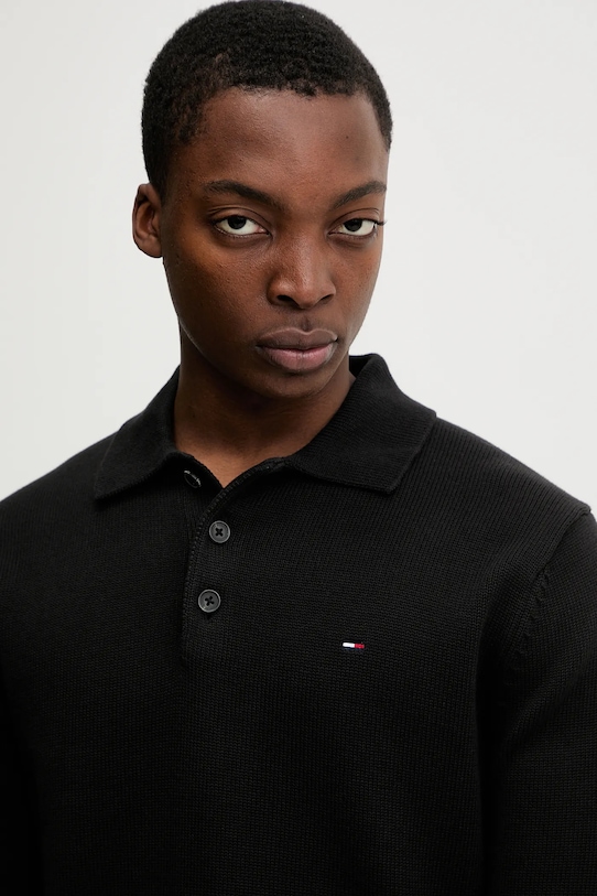 Bavlněný svetr Tommy Jeans černá DM0DM22647