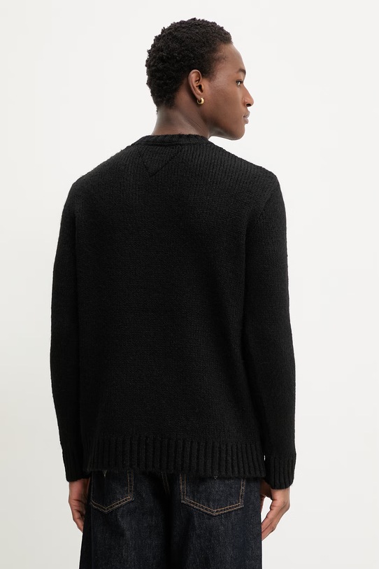 Ρούχα Πουλόβερ με συνδυασμό αλπακά Tommy Jeans DM0DM22860 μαύρο