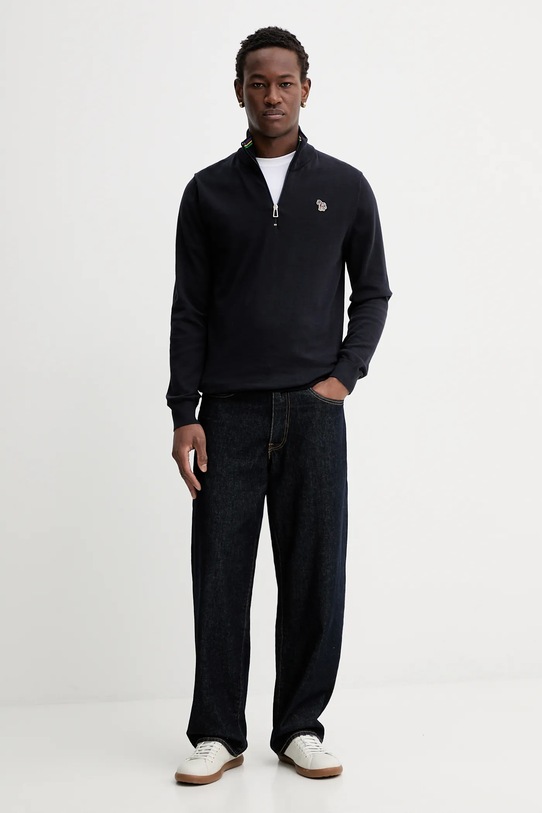 PS Paul Smith sweter bawełniany M2R.872XZ.M21858 granatowy SS26