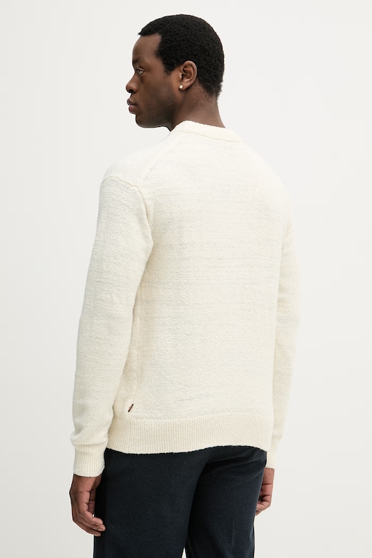 Odzież BOSS Orange sweter z dodatkiem wełny Kerbert 50555867 beżowy