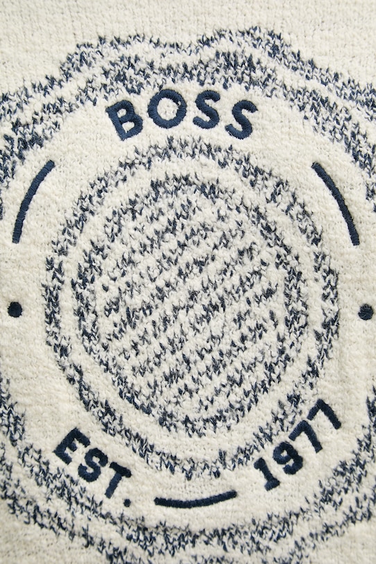 BOSS Orange sweter z dodatkiem wełny Kerbert 50555867 beżowy