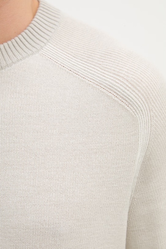 BOSS Orange sweter z dodatkiem wełny Akajer 50555872 szary