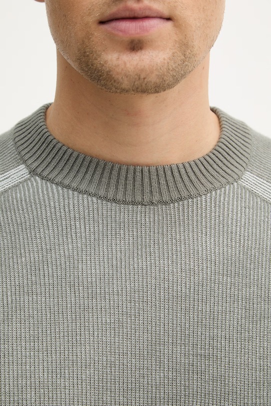 Πουλόβερ με προσθήκη μαλλιού BOSS Orange Akajer 50555872 γκρί