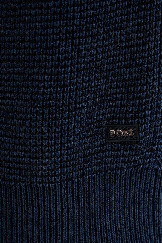 BOSS Orange sweter z dodatkiem wełny Kartney 50555873 granatowy