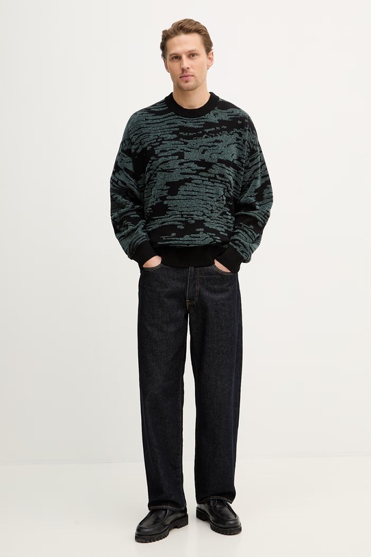 Πουλόβερ BOSS Orange Andscape 50556621 μαύρο SS26