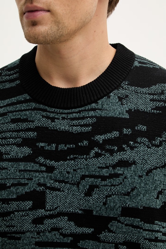 Πουλόβερ BOSS Orange Andscape 50556621 μαύρο