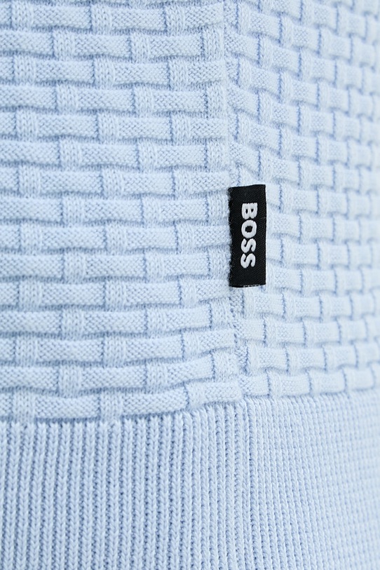 BOSS sweter bawełniany H-Ulicio 50555118 niebieski