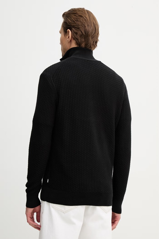 Ρούχα Βαμβακερό πουλόβερ BOSS H-Ulicio 50555118 μαύρο