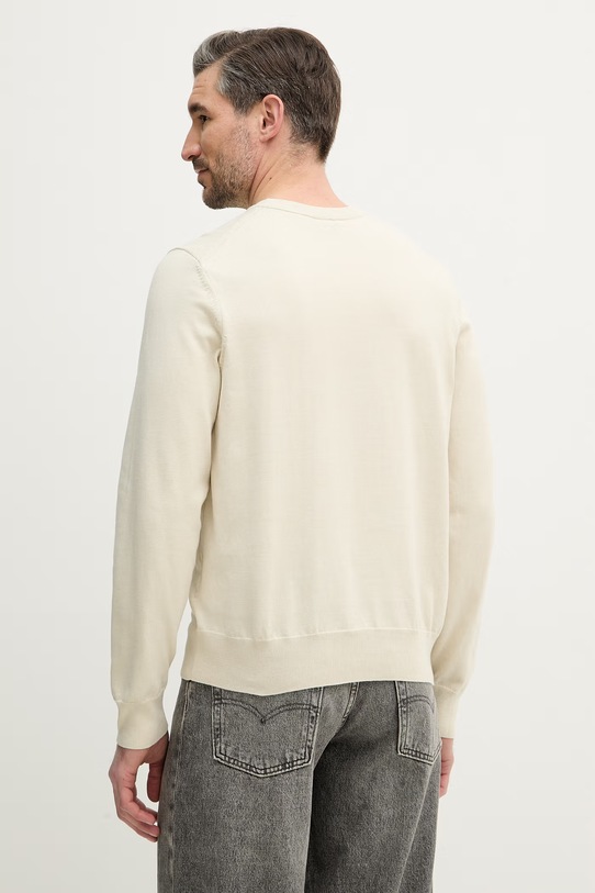 Odzież BOSS sweter bawełniany Upacas-L 50556344 beżowy