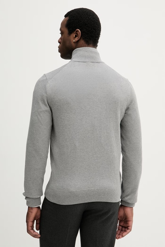 Odzież BOSS kardigan bawełniany Upalano-L 50556345 szary