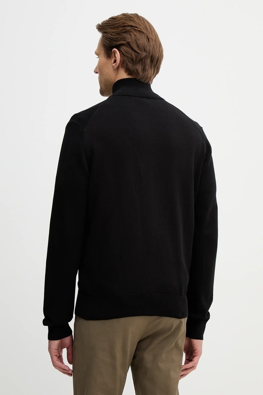 Odzież BOSS kardigan bawełniany Upalano-L 50556345 czarny