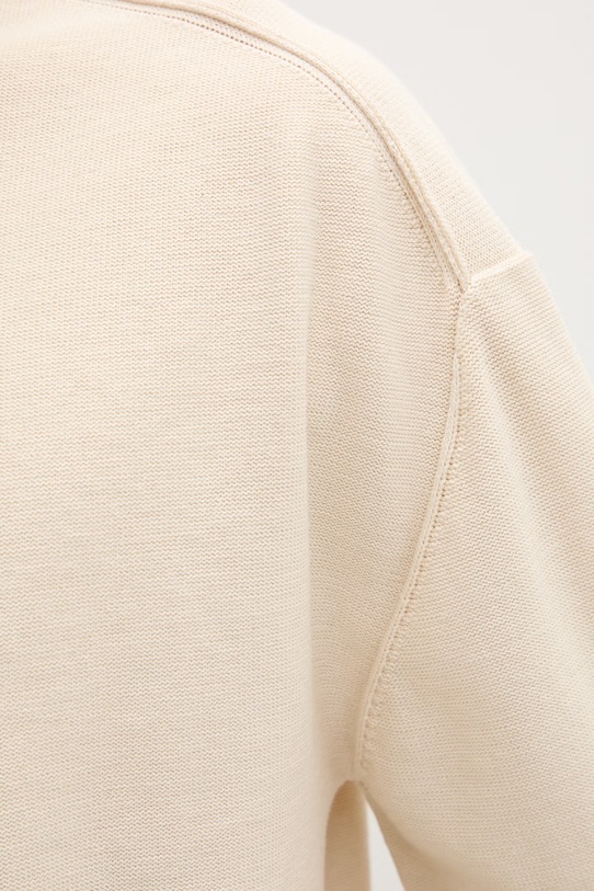 Hugo Blue sweter bawełniany San Casey-C1 50553601 beżowy