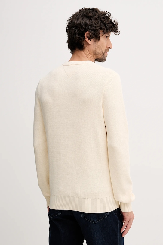 Odzież Tommy Hilfiger sweter bawełniany MW0MW41647 beżowy