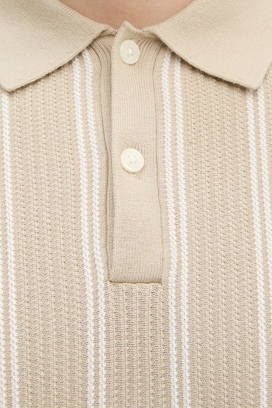 Tommy Hilfiger polo bawełniane MW0MW41949 beżowy