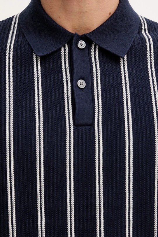 Tommy Hilfiger polo bawełniane MW0MW41949 granatowy