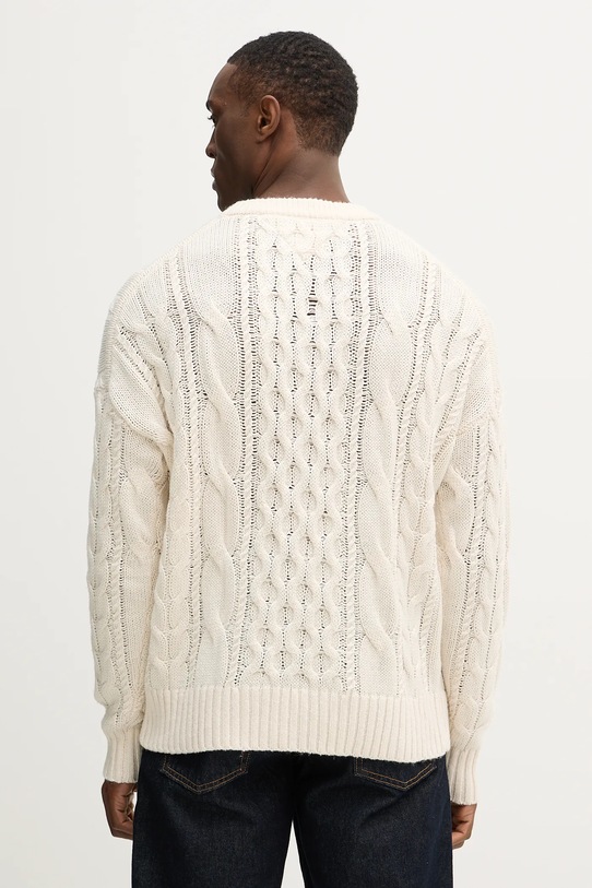 Odzież Tommy Hilfiger sweter z dodatkiem wełny MW0MW42584 beżowy