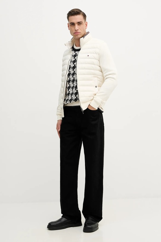 Tommy Hilfiger sweter z dodatkiem wełny MW0MW41815 czarny SS26