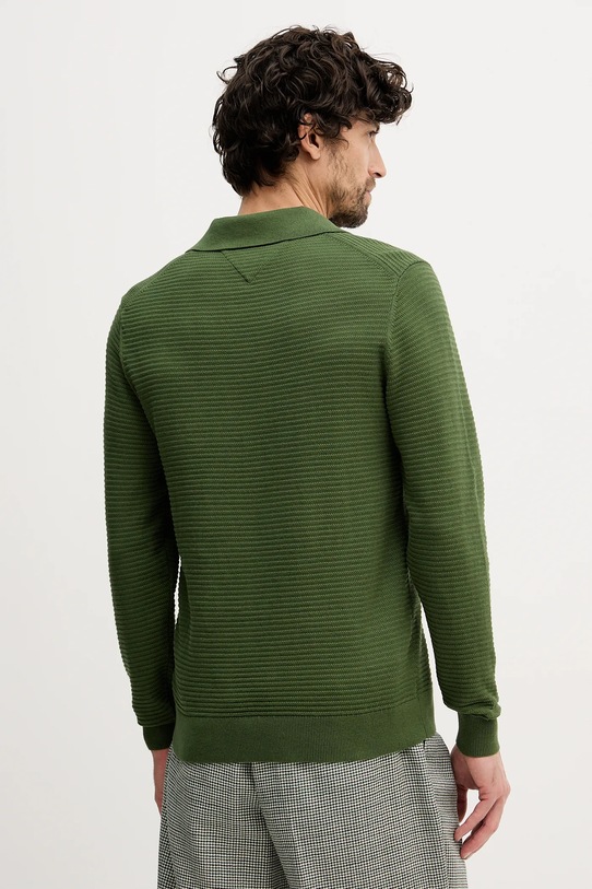 Odzież Tommy Hilfiger sweter bawełniany MW0MW41644 zielony
