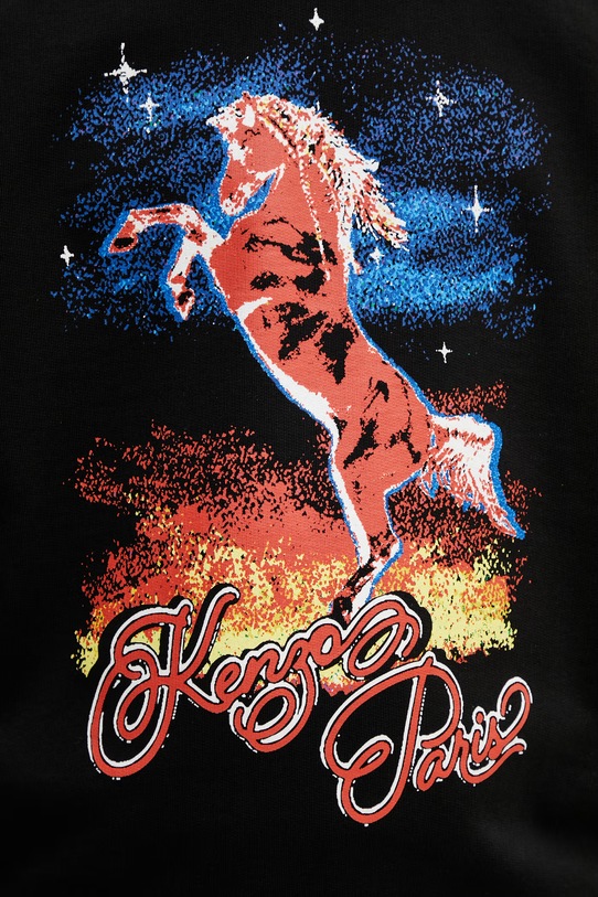 Kenzo bluza bawełniana FG55SW2004MF czarny