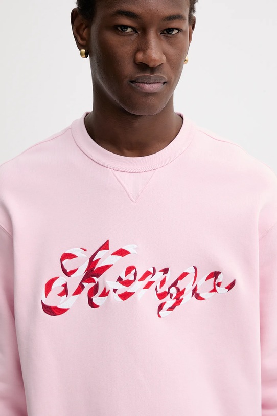 Kenzo bluza bawełniana różowy FG55SW2024MJ