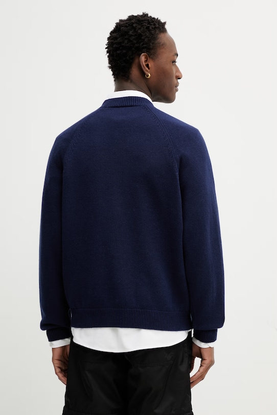 Odzież Kenzo sweter z dodatkiem wełny FG55PU7863DN granatowy