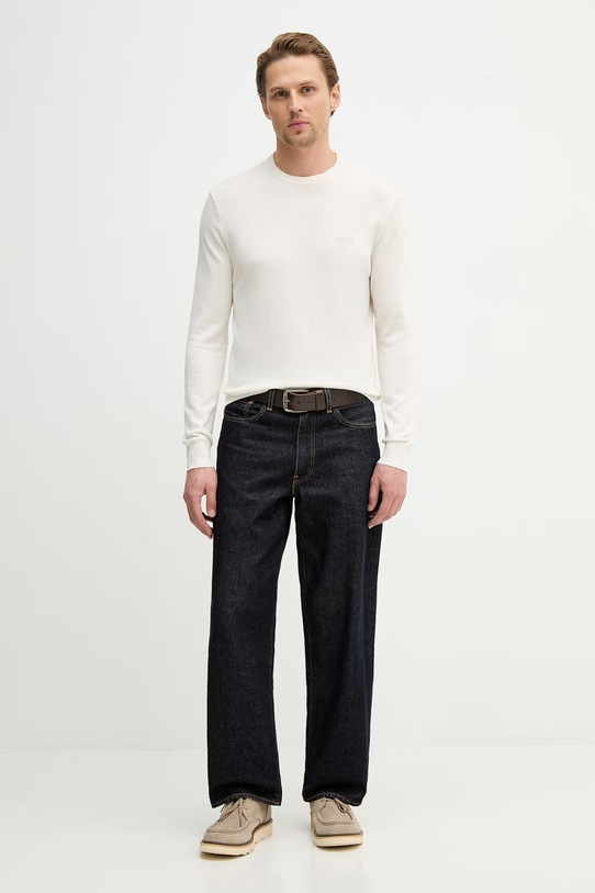 Guess sweter bawełniany KALIL M6RR17.Z4451 beżowy SS26