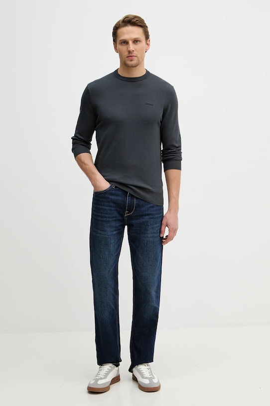 Pamučni pulover Guess KALIL M6RR17.Z4451 siva SS26