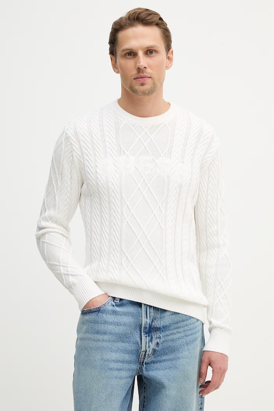 Πουλόβερ Guess KONRAD άλλο λευκό M6RR32.Z3FB1