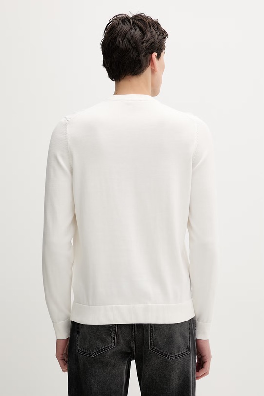 Odzież HUGO sweter bawełniany San Cassius-C2 50553588 beżowy