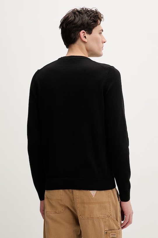 Odzież HUGO sweter bawełniany San Cassius-C2 50553588 czarny