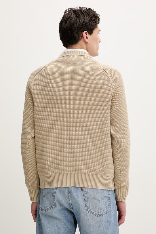 Odzież HUGO sweter bawełniany Swayne 50553609 beżowy