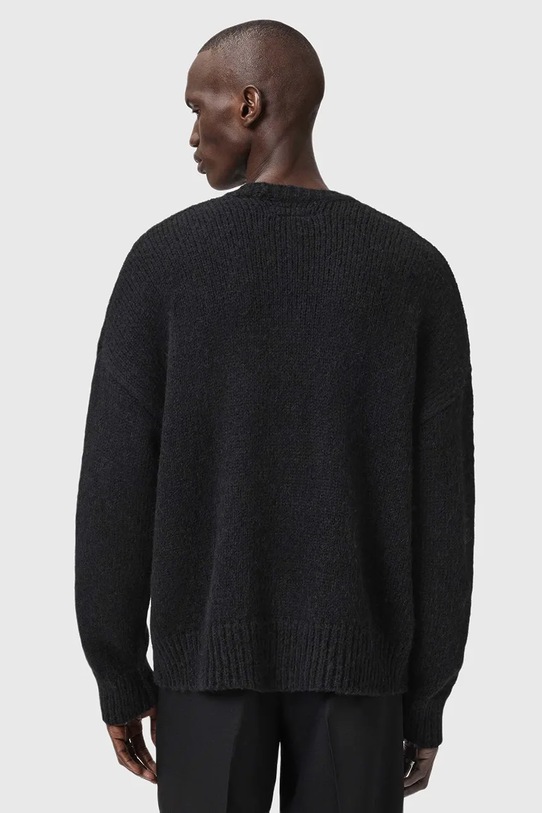 AllSaints sweter z dodatkiem alpaki M044KD czarny SS26