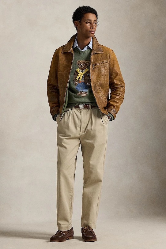 Памучен пуловер Polo Ralph Lauren зелен 710P04282