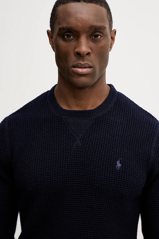 Polo Ralph Lauren sweter z dodatkiem wełny granatowy 710P04307
